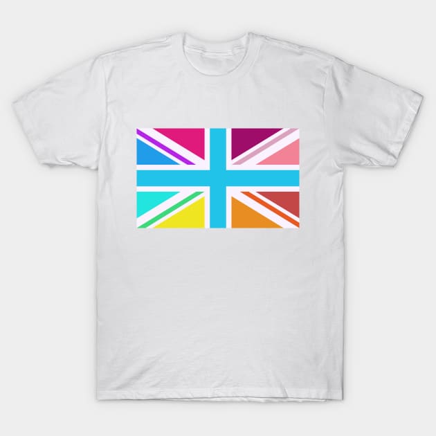 Multicolored Union Jack/flag (II) T-Shirt by NataliePaskell